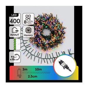B.V. - LED Venkovní vánoční řetěz 400xLED/8 funkcí 13m IP44 multicolor B10303JT2 obraz