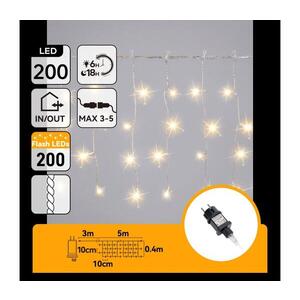 B.V. - LED Venkovní vánoční řetěz 200xLED 8x0, 4m IP44 teplá bílá B10303AFOJ obraz