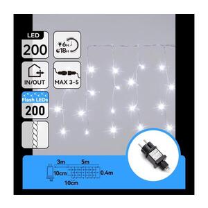B.V. - LED Venkovní vánoční řetěz 200xLED 8x0, 4m IP44 studená bílá B10303AFOK obraz