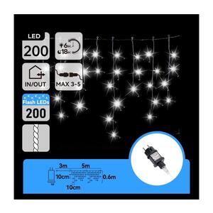 B.V. - LED Venkovní vánoční řetěz 200xLED 8x0, 6m IP44 studená bílá B10303AFON obraz