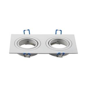 B.V. - Dvojitý rámeček pro podhledové svítidlo GU10 17, 3x9, 1 cm bílá B10405IGA obraz