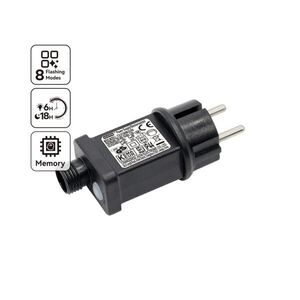 B.V. - Venkovní napájecí adaptér 9W/31V/8 funkcí IP44 černá B10303S87 obraz