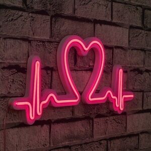 Dekorativní plastové LED osvětlení Love Rhythm - Pink obraz