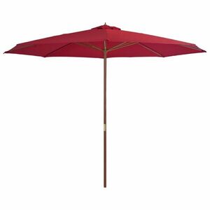 Slunečník Ø 350 cm látka / dřevo Dekorhome obraz