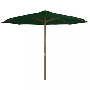 Slunečník Ø 350 cm látka / dřevo Dekorhome obraz