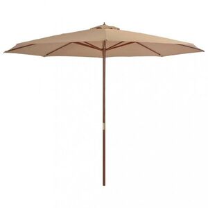 Slunečník Ø 350 cm látka / dřevo Dekorhome obraz