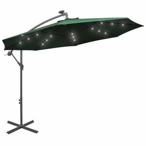 Konzolový slunečník s LED světly Ø 300 cm obraz