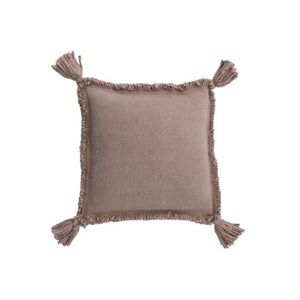 Hnědo-růžový polštář se třapci Tassel - 45*45cm 88820 obraz