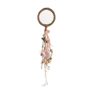Přírodní závěsná dekorace s peříčky Feathers - 8*3*30cm 83201 obraz