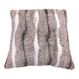 Polštář v imitaci králičí kůže Rabbi šedá - 45*45cm FXKSK obraz