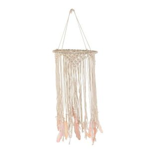 Přírodní lapač snů s růžovými peříčky Feathers - Ø 30*90cm 2869 obraz