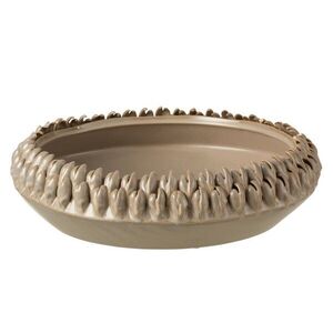Béžovo-šedá keramická dekorační mísa Ibiza - Ø 36*10cm 13000 obraz