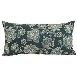 Krémovo - zelený polštář s květy Imbali - 45*45cm 6836681 obraz