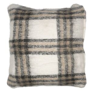 Károvaný polštář ve vlněném vzhledu wool look - 45*45*15cm WTKSRB obraz