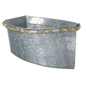 Plechový obal na květináč ve tvaru lodi Boat Planter - 23*30*44cm P821034 obraz
