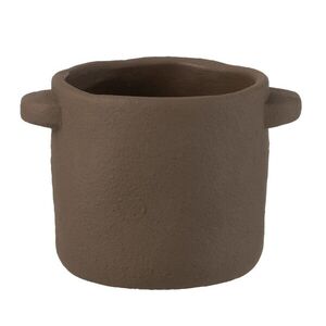 Dekorační cementový hrnec Gustave Taupe S - 18*14*12 cm 22794 obraz