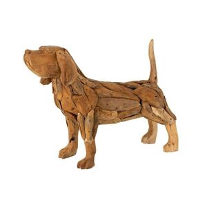 Ručně sestavená soška psa z teakového dřeva Dog teak - 69*19*51cm 10890 obraz