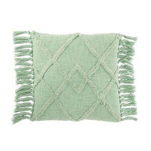 Mintový polštář s třásněmi a výplní Rhombus - 50*50cm 22823 obraz