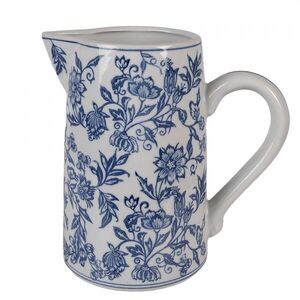 Porcelánový džbán s modrými květy Vintage Unique - 21*13*21 cm 6CE2385 obraz