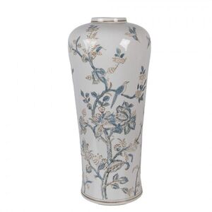 Porcelánová váza s modrými květy Vintage Unique - Ø 17*39 cm 6CE2375 obraz