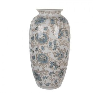Porcelánová váza s modrými květy Vintage Unique - 19*10*38 cm 6CE2373 obraz