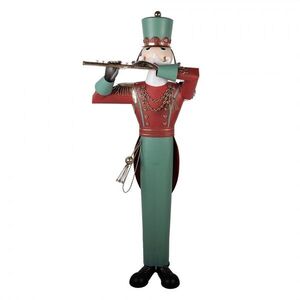 Kovová dekorace Louskáček Nutcracker s flétnou v životní velikosti - 70*48*163 cm 5Y1437 obraz