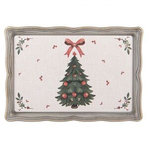 Plastový servírovací podnos / tác se stromky Christmas Harmony - 31*22*2 cm TCH87 obraz