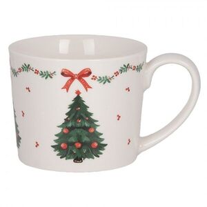 Porcelánový hrnek se stromky Christmas Harmony - 12*8*7 cm / 275 ml TCHMU obraz