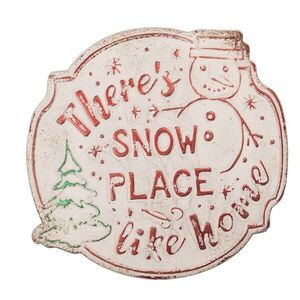 Nástěnná kovová cedule Snow Place - 40*1*39 cm 6Y6199 obraz
