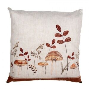 Béžový polštář s houbičkami Little Forest Jewels - 45*45*4 cm LFJ21V obraz