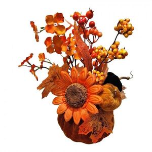 Dekorace dýně zdobená větvičkami - Ø 15*35 cm 66815 obraz