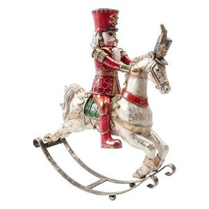 Vintage figurka Louskáček na houpoacím koníkovi - 32*10*35 cm 6PR6230 obraz