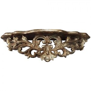 Zlatá antik nástěnná barokní konzole Baroque - 47*11*13 cm 6PR6474 obraz