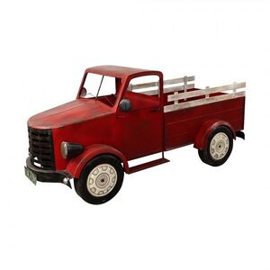 Veliký dekorativní model červené kovové retro auto Pick-up truck - 246*104*112 cm 50921R obraz