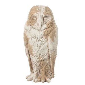Béžová antik dekorace socha sova Antiqou French - 24*24*50 cm 265225 obraz