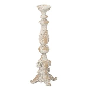 Béžový antik svícen Antiqou French - 16*16*55 cm 265230 obraz
