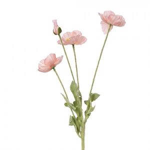 Světle růžová umělá květina vlčí mák - 60cm 5PL0383P obraz