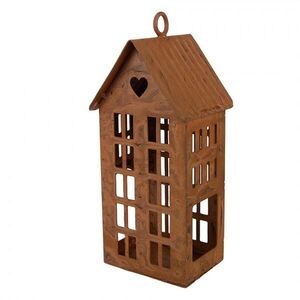 Dekorace rezavý malý domek Rustic Charm - 5*6*12 cm 6Y6089 obraz