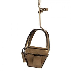 Vánoční ozdoba retro kabinka lanovky - 7*7*17 cm 6Y6049 obraz