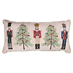 Veliký vánoční dekorační polštář s Louskáčky Nutcracker - 76*35*4 cm KG035.046 obraz