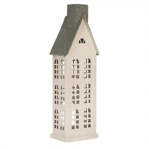 Kovový svícen domek s pískovým povrchem Raw Sand - 17*8*38 cm 6Y6072 obraz