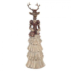 Vánoční figurka jelení dáma Deer Vintage - 13*11*41 cm 6PR6459 obraz