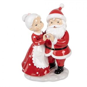 Vánoční figurka Santa Claus a Paní Clausová – 16*10*23 cm 6PR6367 obraz