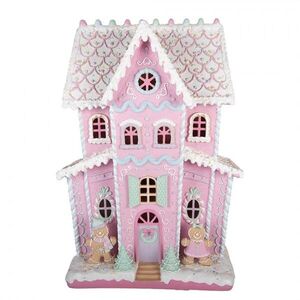 Veliký pohádkový perníkový zámek Gingerbread - 54*31*76 cm LED / 3*AA 5PR0218 obraz