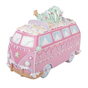 Vánoční dekorace retro minibus se stromkem Pastel Christmas Chic - 26*13*19 cm 6PR6236 obraz