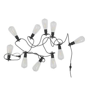 Venkovní světelný řetěz s 10 LED žárovkami Vintage - bílá teplá - 3m / 9W 71152224 obraz