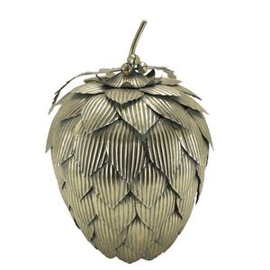 Elegantní kovová dekorace šiška v antik mosazi Vire Cone L - 31*47 cm 52101713 obraz