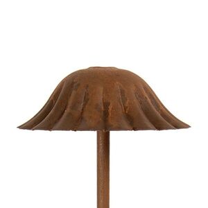 Rustikální rezavý kovový zápich houba L - Ø 14*41 cm 6Y6153 obraz