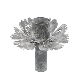 Zinkový antik kovový dekorační svícen květina na láhev Décor - Ø 7*7cm 71130800 obraz