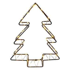 Vánoční dekorace svítící stromek s LED osvětlením – 18*4*23 cm 6LMB0021 obraz